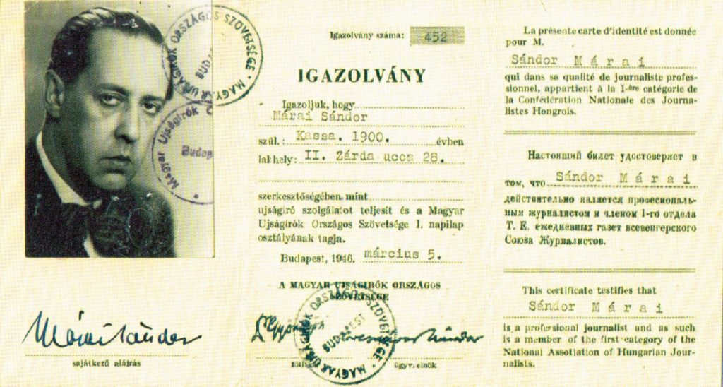 Az író, aki kocsmai verekedéshez hasonlította a focit: Márai Sándor